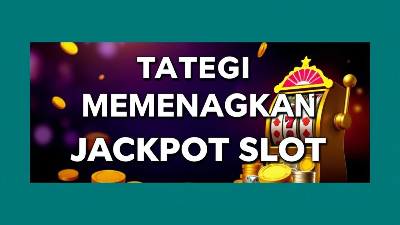Strategi Rahasia Memenangkan Jackpot Slot