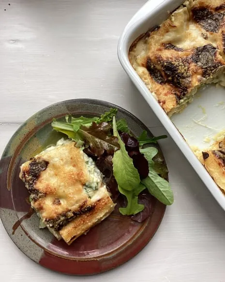 Rachel Roddy's Recipe for Lasagne with Zucchini and Three Cheeses